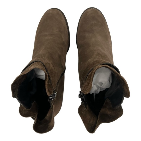 Paul Green Sheridan Brown Nubuck Suede Handcrafted Casual Heeled Boots Women 6.5 - Picture 8 of 16